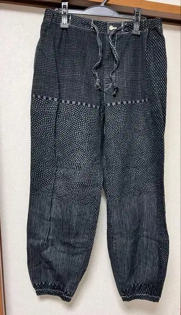 사무에 하의(몸빼) sousou U n S u i 흑먹색 사이 염색