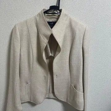 23구 베이지 노카라 숏 자켓 40