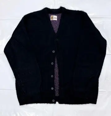 TOWNCRAFT 타운크래프트 샤기 모헤어 가디건 블랙 M