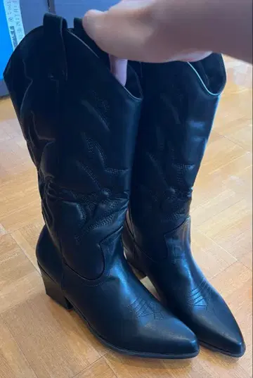 웨스턴 부츠 블랙 42 사이즈