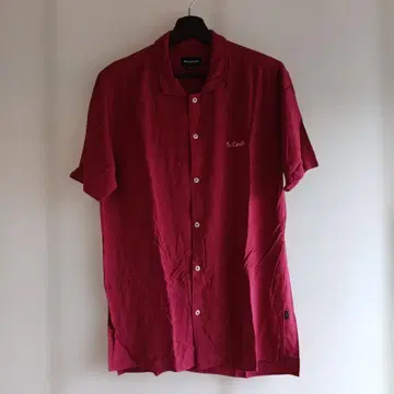 바니 쿨스 반팔 셔츠 S 빨간색