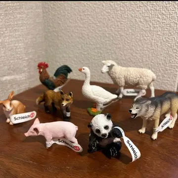 Schleich 동물 피규어 세트 8개