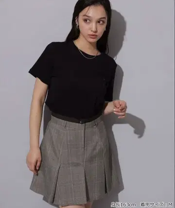 미사용 새상품 더블 허리 턱 미니 스코트