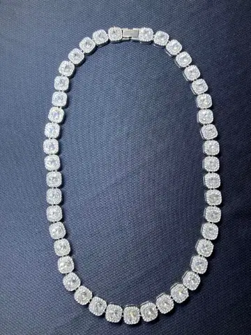 클러스터 테니스 체인 실버