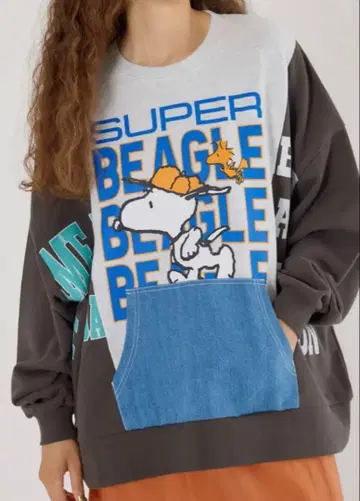 RODEOCROWNS 스누피 PEANUTS 커스텀 맨투맨 타운