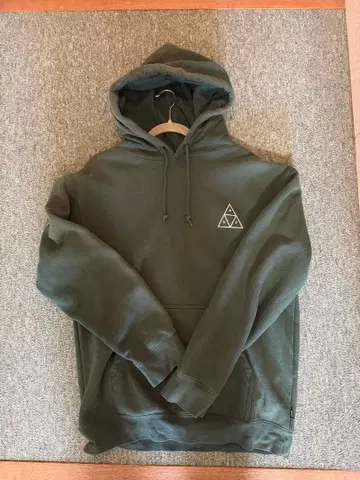 HUF 올리브 그린 후드티 M