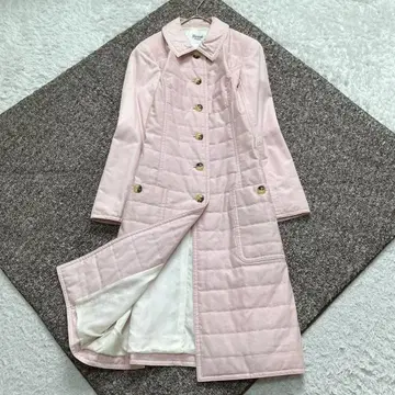Rene 르네 TISSUE 롱 코트 퀼팅 충전솜 핑크 36
