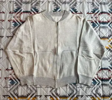 50s 지퍼 맨투맨 투톤 빈티지 맨투맨