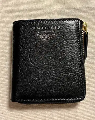 SEAGULLSHIP 시걸쉽 접이식 지갑, 반 접이식 지갑, L자형 지퍼