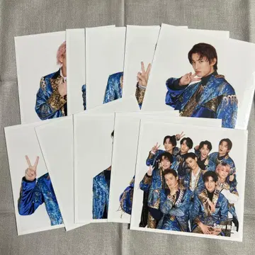 SnowMan 정사각형 사진 10장 세트