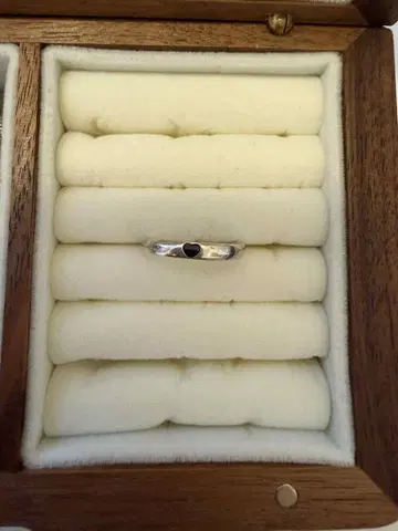 실버 925 하트형 반지