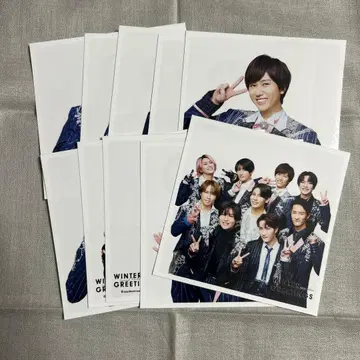 SnowMan 정사각형 사진 10장 세트