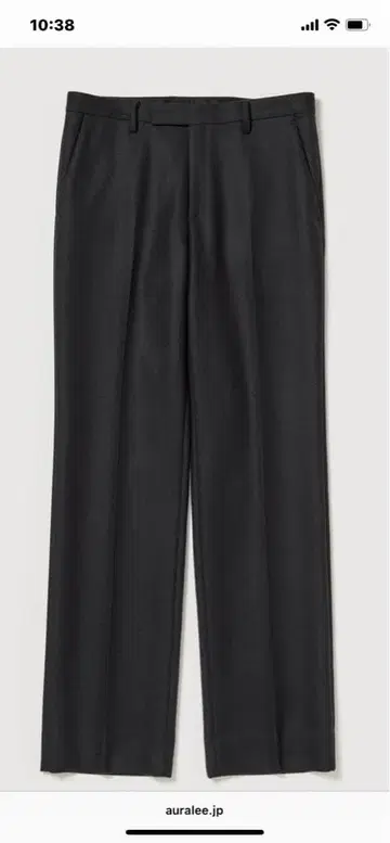 AURALEE LIGHT MELTON NARROW SLACKS