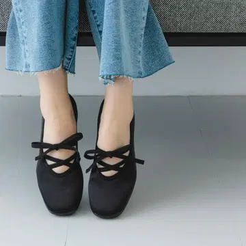 발레 스니커즈 블랙 24cm