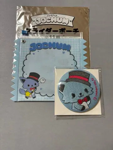 지오참 레인 마츠키요코코라 자수 거울 슬라이더 파우치 카와시리 렌