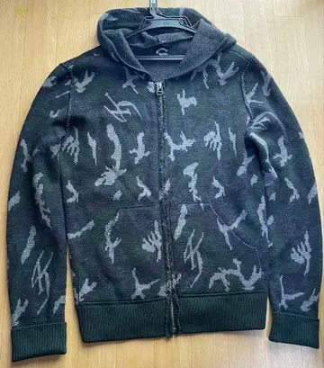 히무로 쿄스케 Personal Jesus 카모 패턴 후드 부착 후드티