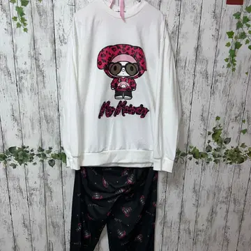 산리오 마이멜로디 마이멜로디 트레이닝복 핑크 레오파드 상하의 세트