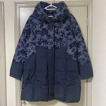 폰테인 클럽 다운 롱 코트 네이비 여성용 M