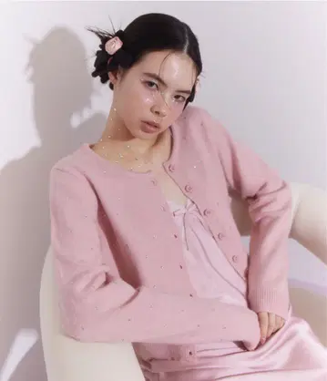 The Girls Society bijoux cardigan PINK