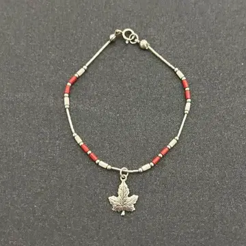 메이플 리프 참 팔찌 실버 925