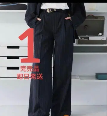 Soerte 와이드 스트레이트 슬랙스 팬츠 블랙 계열 기타 size 1