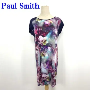 폴스미스 티셔츠 원피스 퍼플 레이온 M C3634