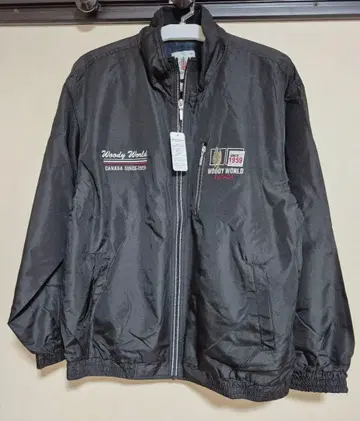 [미사용품] WOODY WORLD 점퍼 블루종/블랙 3L