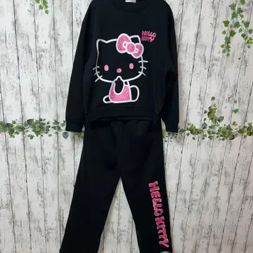 키티 상하의 세트 맨투맨 세트 헬로키티 블랙 키티