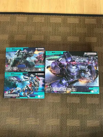 HG 건담 프라모델 3세트 자쿠 돔 지크 액스(GQ) 건담 프라모델