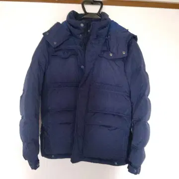 BANANA REPUBLIC 후드 부착 다운 자켓 S 네이비