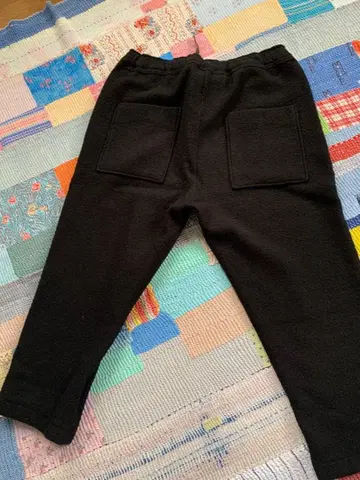 Veritacour 블랙 팬츠 포켓 울