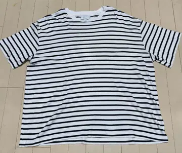 SUNSPEL Ron Heman M 화이트/블랙 스트라이프 티셔츠