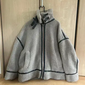 보아 자켓 그레이 더블 스트랩 포함