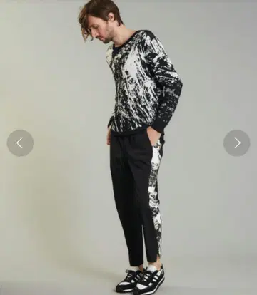 새상품급 5351 POUR LES HOMMES 마운틴 자카드 니트