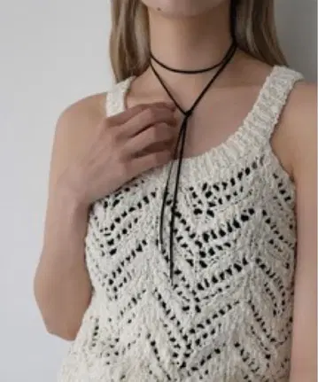 CANAL JEAN 페이크 스웨이드 초커 캐널진 스웨이드