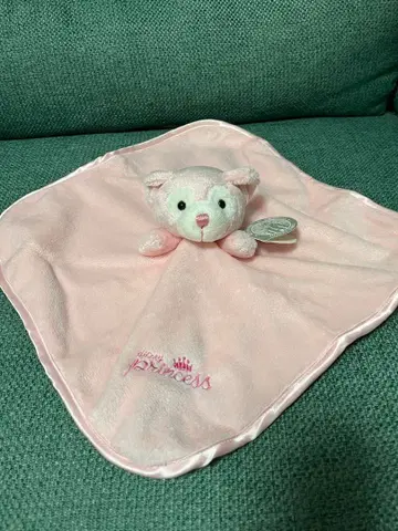 WDW 프린세스 더피 미니미니 담요 봉제 인형 포함 딸랑이