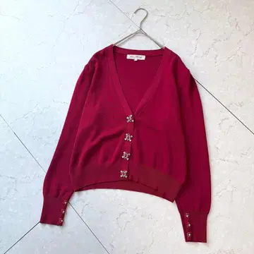 슈퍼 뷰티 가디건 비쥬 42 레드