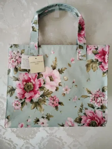 미사용 새상품급 레어 로라 애슐리 일본 철수 전 시리즈 스퀘어 토트백