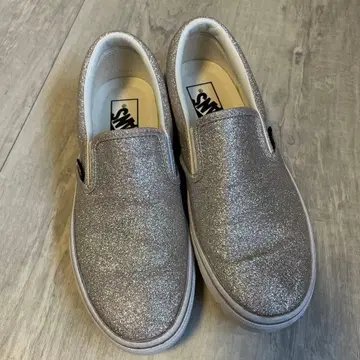 VANS 실버 글리터 슬립온