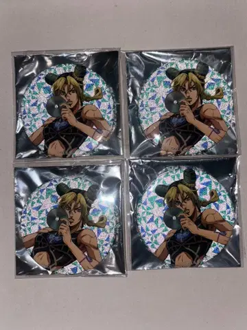 죠죠의 기묘한 모험 더 죠죠와 글리터 캔뱃지 나선 계단 쿠죠 죠린 4개