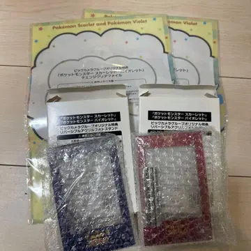 새상품 포켓몬 스칼렛 바이올렛 아크릴 사진 스탠드 2개 세트