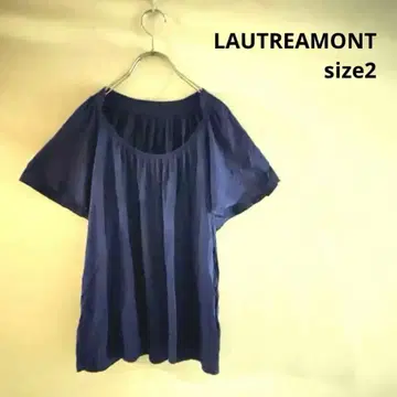 LAUTREAMONT View 로트레아몽 반팔 블라우스 네이비