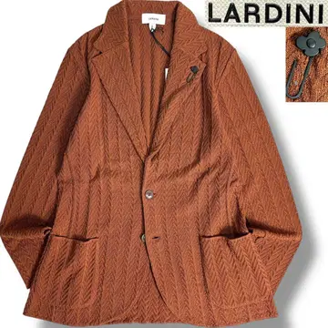 J3583 새상품 라르디니 현행 모델 헤링본 니트 자켓 브라운 L