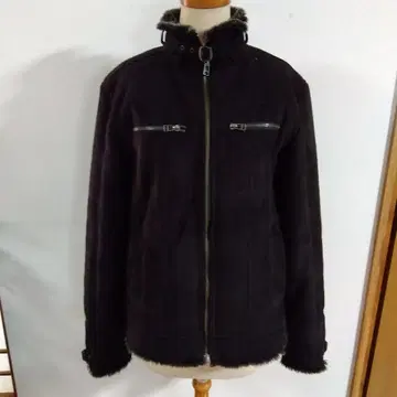 남성용 스웨이드 느낌 자켓 퍼 안감