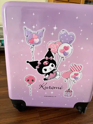 1번 복권! 산리오 쿠로미 하드 케이스 보라색 35 x 22 x 46cm