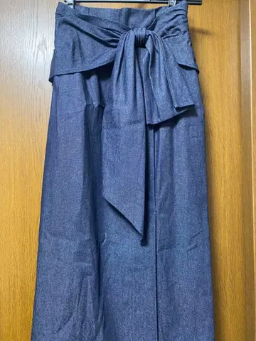 Aguaiser-riche 허리 리본 롱 스커트 40