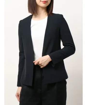 TONAL 토널 노카라 자켓 네이비 38