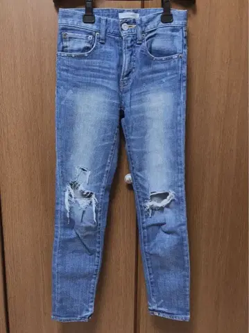 moussy 데미지 스키니 데님