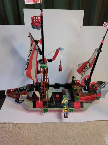 정품 단종 LEGO 레고 파이리츠 7075 빨간 수염 선장의 해적선