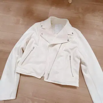 MERCHANTDUO 화이트 라이더 자켓 F